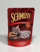 Schmusy Cat Flakes kapsa losos+rýže 100g