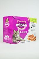 Whiskas kapsa Gusto Mix kuř,hov,losos,pstruh 12x85g