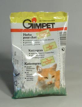 Gimpet kočka Tráva na trávení v EKO balení 100g