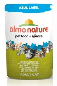 Almo Cat Nat.kočka kaps Azul Label kuře+hovězí 70g
