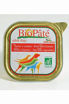 Almo Dog Bio Paté vanička hovězí+zelenina 100g