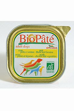 Almo Dog Bio Paté vanička kuře+zelenina 100g