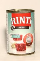 Rinti Dog Sensible konzerva hovězí+rýže 400g