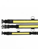 Obojek blikací nylon žluto/černý 30-40/25mm TR 1ks