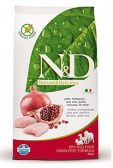 N&D Grain Free DOG Adult Chicken & Pomegranate 7kg + Perrito snacks Chicken soft cubes pro psy a kočky 50g