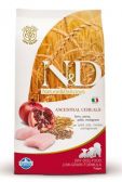 N&D Low Grain DOG Puppy Maxi Chicken & Pomegr 12kg + Perrito snacks Chicken soft cubes pro psy a kočky 50g