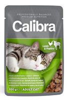 Calibra Cat  kapsa jehněčí a drůbeží v omáčce 100g