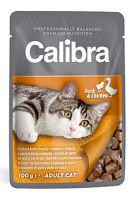 Calibra Cat  kapsa kachní a kuřecí v omáčce 100g