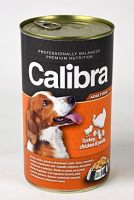 Calibra Dog  konz. krůtí+kuřecí+těstoviny v želé 1240g