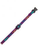 Obojek kočka nylon s rol. a motiv ryba Fialová 32cm TR